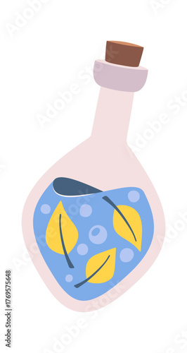 Corked flask with magic elixir
