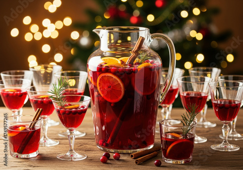 The ideal cocktail for Christmas parties is a welcome drink poured from a jug rather than individual servings