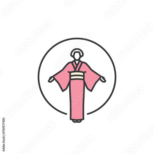 Kimono figure showcases Japan’s refined fashion and ceremonial grace—ideal for cultural events, heritage tours, or branding that celebrates elegance, identity, and tradition