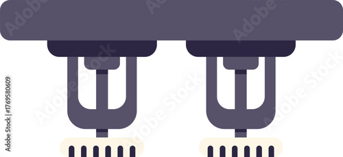 Fire sprinkler system mounted on ceiling protecting building from fire hazard