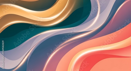 Abstract Waves - A Modern and Dynamic Background Design.
