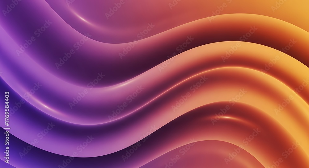 Obraz premium Stunning abstract gradient waves with soft light reflections evoke modern elegance and dynamic flow for captivating designs