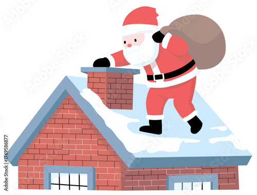 지붕　위　산타클로스