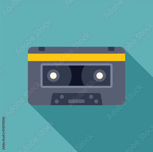 Vintage audio cassette tape evoking memories of mixtapes and analog music recording