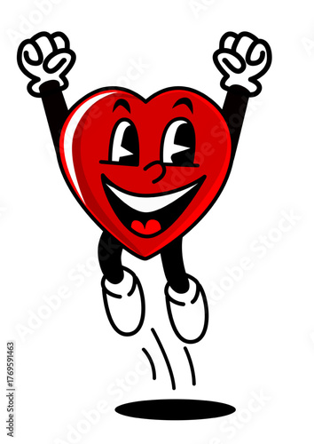 Illustration of a funny heart