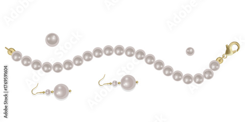 Elegant Pearl Jewelry Collection with Necklaces and Earrings