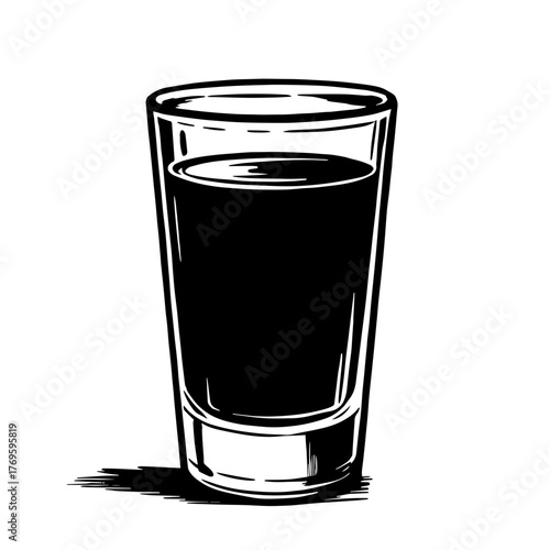 Shot glass illustration
