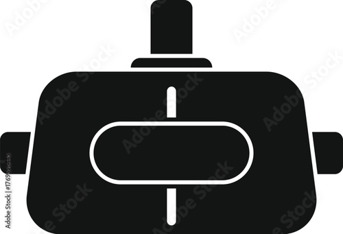 Vr headset isolated on white background provides immersive experience