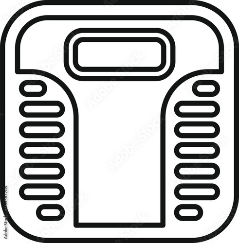 Electronic weighing scale with digital display for monitoring weight and promoting healthy habits