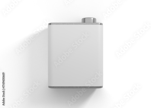 Industrial Metal Oil Can Mockup for Packaging Presentation