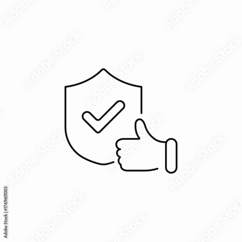confirmed security approved icon sign vector