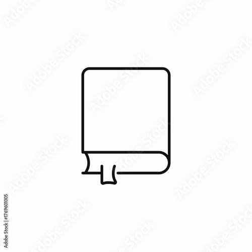 closed book learning icon sign vector