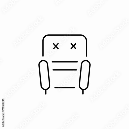 theater auditorium seat icon sign vector