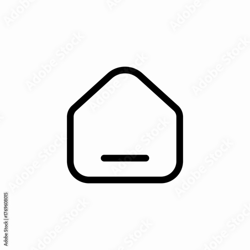 home base minimization icon sign vector