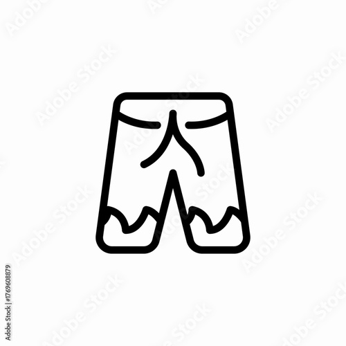 swim trunks shorts icon sign vector