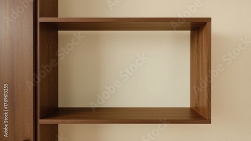 Empty brown wood cabinet shelf background, design, office, frame, art, wood, house, kitchen, table, light