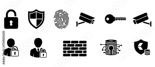 Ultimate Business, Cybersecurity, and Emotional Intelligence Vector Icon Kit, Corporate Strategy, Data Security, and Human Connection Graphic Collection, corporate development, productivity.
