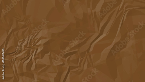 Brown Wrinkled Paper Texture – Crumpled Folded Paper Texture Background for Vintage, Grunge, and Minimal Design Projects. Colorful crumple or wrinkled paper texture vector background.