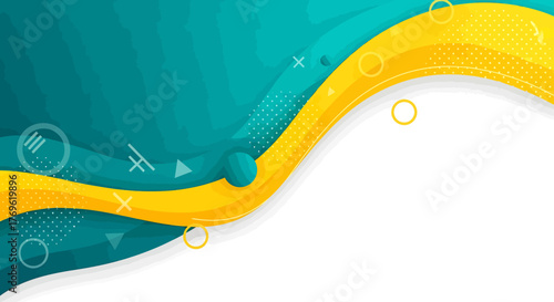 Abstract modern background with wave shapes