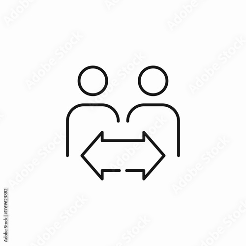 exchange communication feedback icon sign vector
