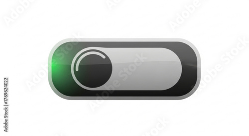 Toggle switch in the on position