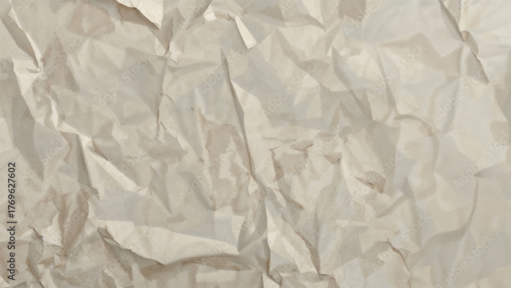 Fototapeta premium Blank poster texture, crumpled, creased