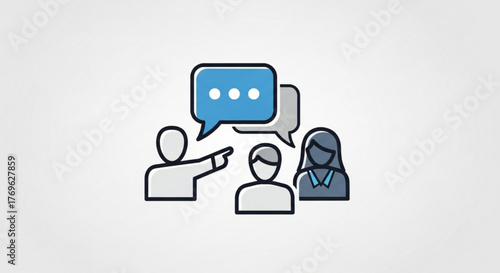 Group of people discussing ideas