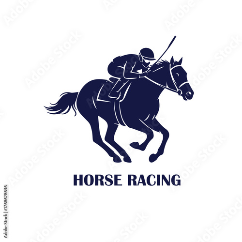 horse racing sport logo design