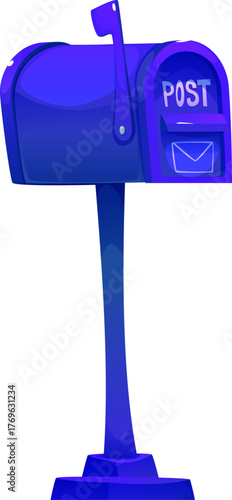 Metal Mailbox on Stand