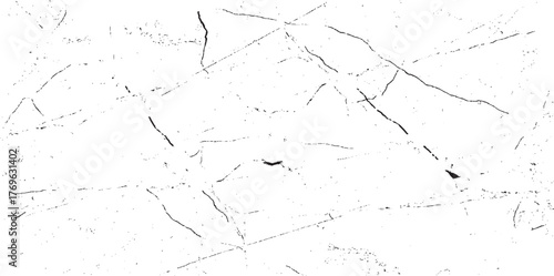 Scratched and Cracked Grunge Urban Background Texture Vector. Dust Overlay Distress Grainy Grungy Effect. Distressed Backdrop Vector Illustration. Isolated Black on White Background. EPS 10.