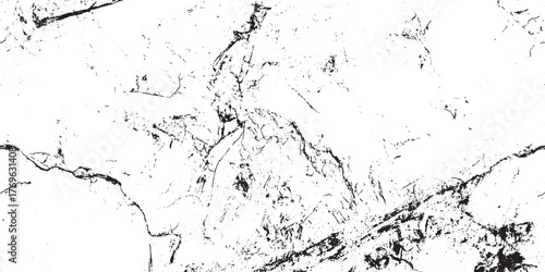 Scratched and Cracked Grunge Urban Background Texture Vector. Dust Overlay Distress Grainy Grungy Effect. Distressed Backdrop Vector Illustration. Isolated Black on White Background. EPS 10.