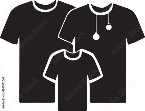 Family T Shirt Set Black and White Doctor Father Son Concept
