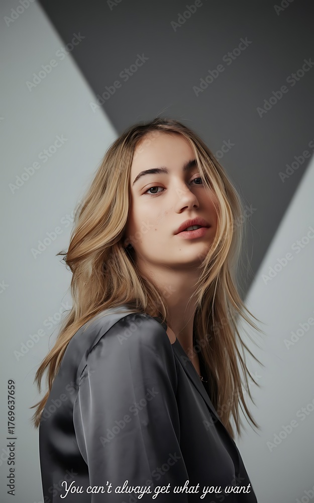 Obraz premium Elegant Woman Portrait Photography