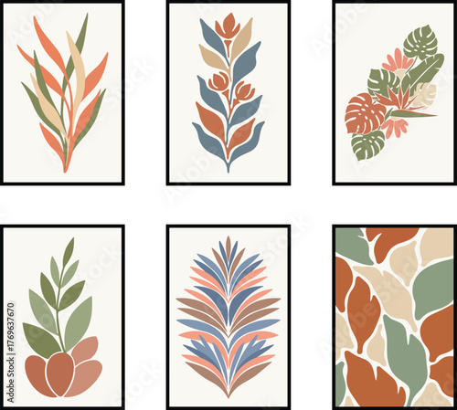 Botanical Leaves Artprint Collection