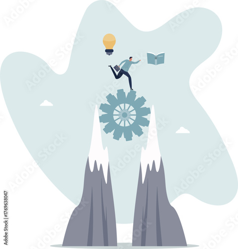 Bridging the gap with business knowledge and education.Career problem overcome using self development and growth.life and employment of people.