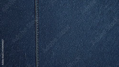 Denim jeans texture or denim jeans background with seam of fashion jeans design with copy space for text or image.