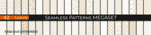Golden Elegance – Luxurious Seamless Patterns for Refined Design Projects