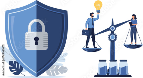 Cybersecurity Assessment & Business Innovation: Balancing Data Protection with Creative Ideas via Intellectual Property Laws for Secure Digital Transformation & Financial Stability, Promoting Modern E