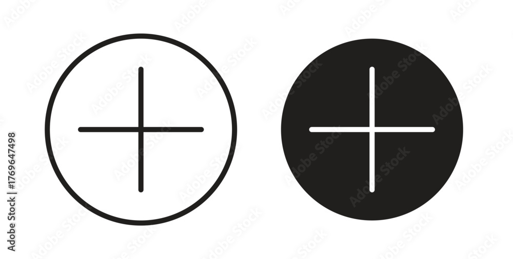 Fototapeta premium Add icon simple flat trend modern graphic design abstract logotype