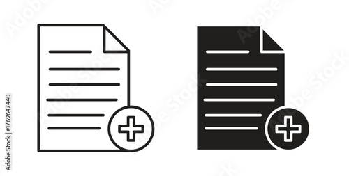 Add document icon simple flat trend modern graphic design abstract logotype