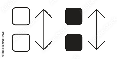 Apps sort icon simple flat trend modern graphic design abstract logotype