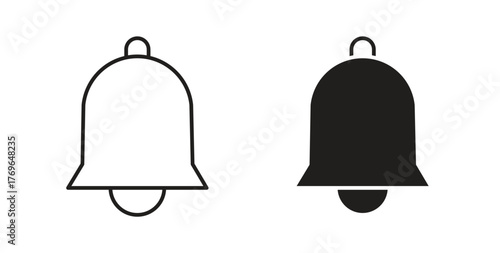 Bell icon simple flat trend modern graphic design abstract logotype