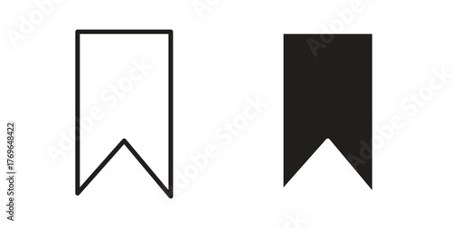 Free Download Bookmark icon simple flat trend modern graphic design abstract logotype - GFXLoad