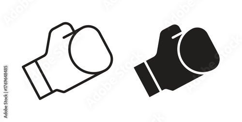 Boxing glove icon simple flat trend modern graphic design abstract logotype