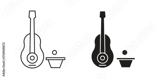 Busking icon simple flat trend modern graphic design abstract logotype