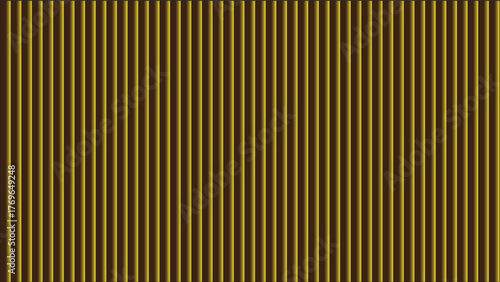 Gold corrugated metal sheets: This image features gold-colored corrugated metal sheets arranged in a vertical pattern, creating a sense of order and elegance.
