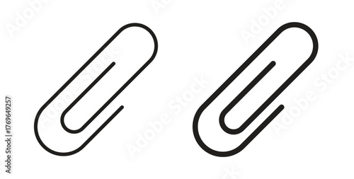 Clip icon simple flat trend modern graphic design abstract logotype