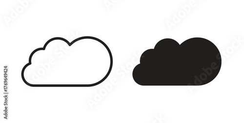 Cloud share icon simple flat trend modern graphic design abstract logotype