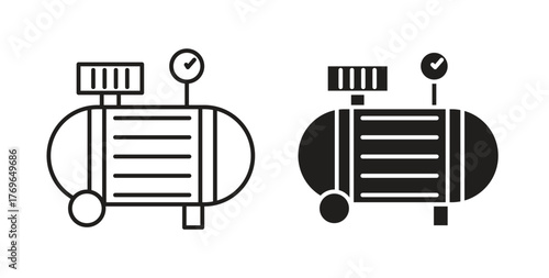 Compressor icon simple flat trend modern graphic design abstract logotype