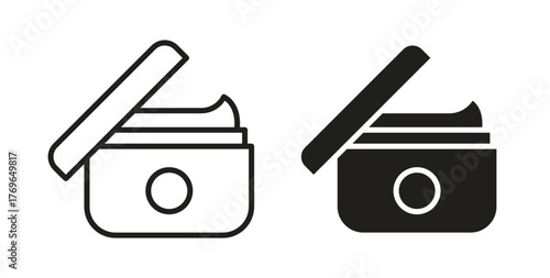 Cream icon simple flat trend modern graphic design abstract logotype